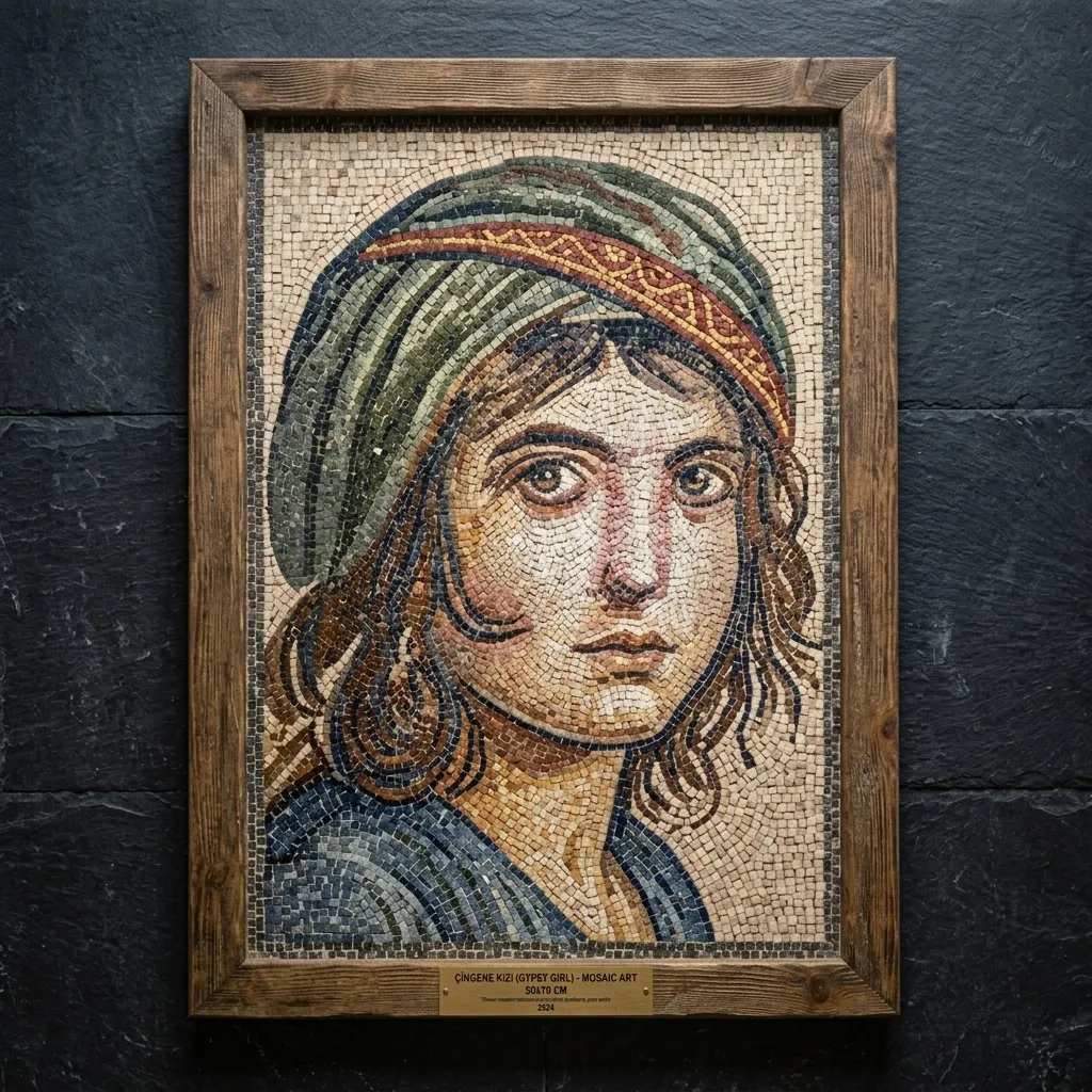 Çingene Kızı Taş Mozaiği | 50x70cm