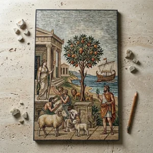 Hesperidlerin Limanı: Bereket ve Ulaşım | 50x70cm