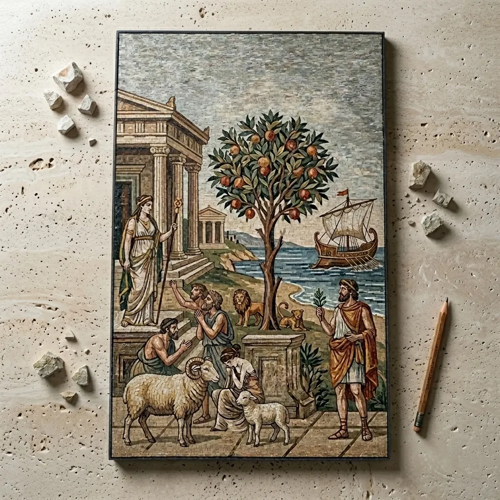 Hesperidlerin Limanı: Bereket ve Ulaşım | 50x70cm